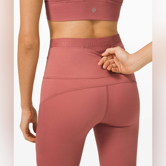 Lululemon Fast and Free Super High Rise Tight 25" in Elite
Cherry - Picture 2 of 9